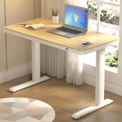 Bàn Làm Việc Đứng Bằng Kính Có Thể Điều Chỉnh Độ Cao, Trang Bị Động Cơ Đơn Và Đôi, Thiết Kế Hiện Đại Cho Văn Phòng