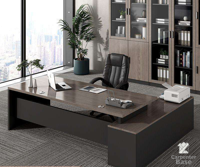 Bàn Làm Việc Quản Lý Hình Chữ L Hiện Đại