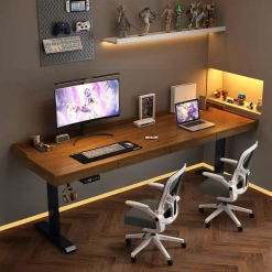 Bàn Làm Việc Điện Tử Hiện Đại Cho Văn Phòng, Bàn Nâng Hạ Thương Mại Có Ngăn Kéo, Bàn Máy Tính