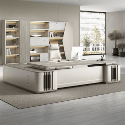 Bàn Giám Đốc Kèm Ghế, Bàn Máy Tính Văn Phòng Hiện Đại, Nội Thất Đơn Giản