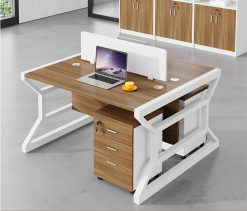 Bàn Làm Việc Văn Phòng Bằng Gỗ Hiện Đại – Trạm Làm Việc Doanh Nghiệp Cho Nhân Viên Và Máy Tính