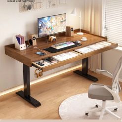 Bàn Làm Việc Điện Tử Hiện Đại Có Thể Điều Chỉnh Độ Cao Kèm Ngăn Kéo