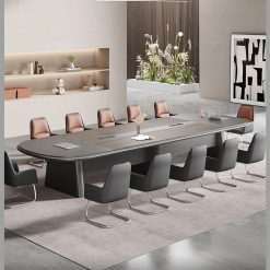 Bộ Bàn Ghế Họp Hình Ovan – Thiết Kế Đơn Giản, Hiện Đại – Dành Cho Văn Phòng, Phòng Đàm Phán Cấp Cao