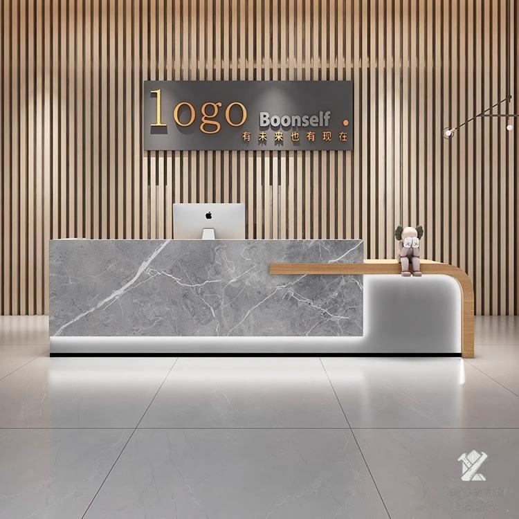 Quầy Lễ Tân Hiện Đại Tùy Chỉnh Cho Tòa Nhà Văn Phòng, Salon Làm Đẹp, Spa Và Khách Sạn – Thiết Kế Nhỏ Gọn Cho Không Gian Hẹp, Quầy Lễ Tân Gỗ Thủ Công