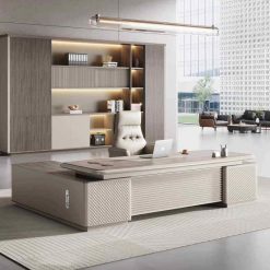 Nội Thất Văn Phòng Hiện Đại Cao Cấp – Bộ Bàn Làm Việc Bằng Gỗ Cho Giám Đốc Và Quản Lý