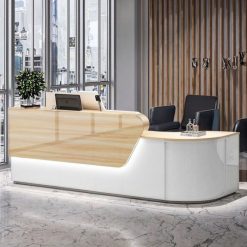 Quầy Lễ Tân Hiện Đại Cho Salon Làm Đẹp – Nội Thất Gỗ Thời Trang Cho Tiệm Cắt Tóc, Quầy Thu Ngân Dùng Cho Bệnh Viện Và Siêu Thị