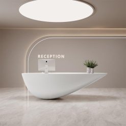 Bộ Nội Thất Văn Phòng Gỗ Hiện Đại Tùy Chỉnh – Quầy Lễ Tân Sáng Tạo Cho Salon Làm Đẹp – Quầy Bar & Quầy Thu Ngân