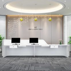 Quầy Lễ Tân Gỗ Hiện Đại, Đơn Giản Cho Văn Phòng – Quầy Nước, Salon Nail, Khách Sạn, Bệnh Viện, Trường Học Và Siêu Thị